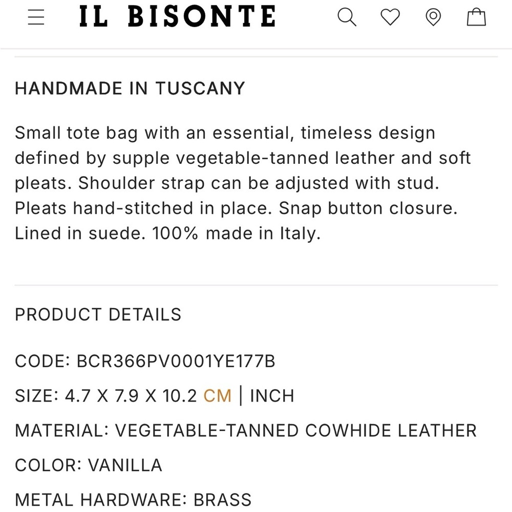 IL BISONTE Nina Italian leather bag - Picture 13 of 13